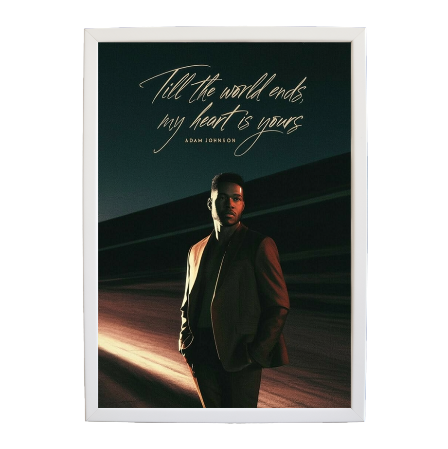 Adam Johnson 'Till The World Ends, My Heart Is Yours' art print #36 — music-inspired wall decor by Music Stag