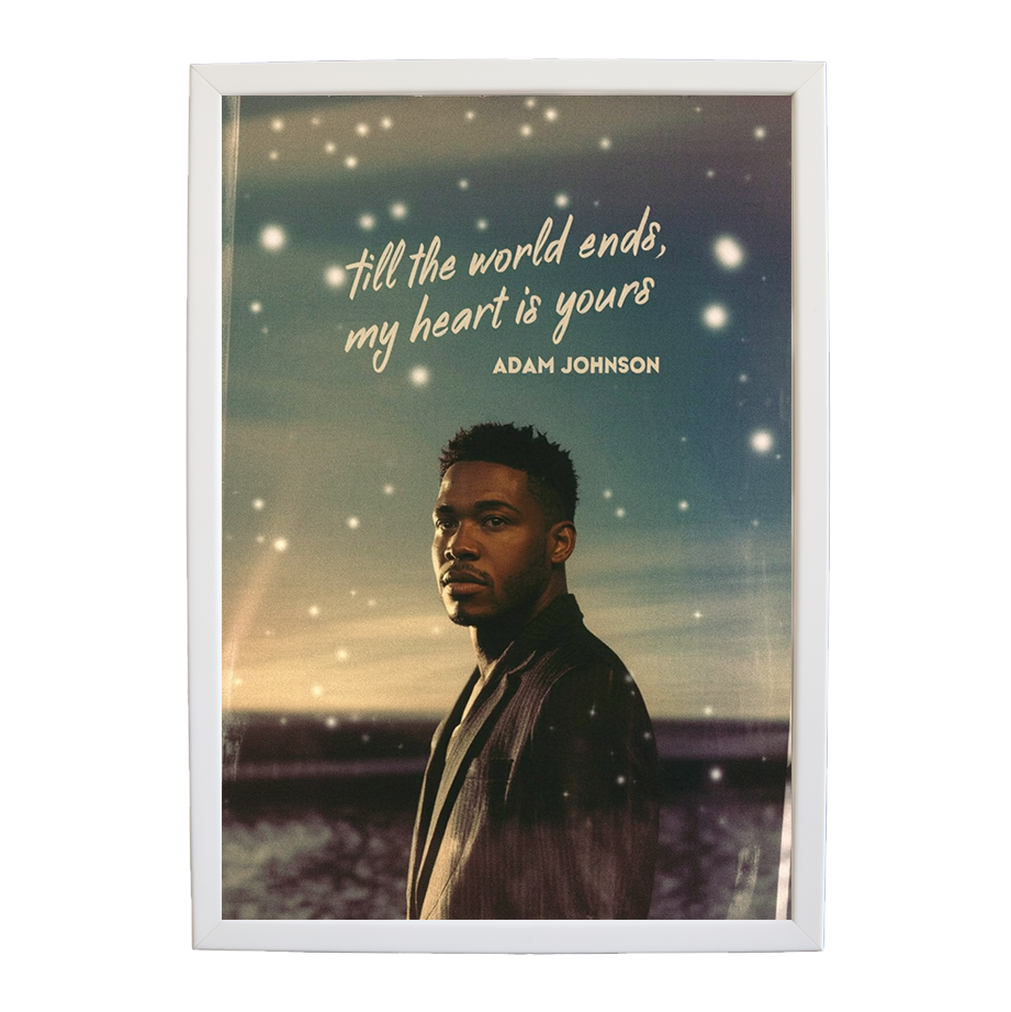 Adam Johnson 'Till The World Ends, My Heart Is Yours' art print #38 — music-inspired wall decor by Music Stag
