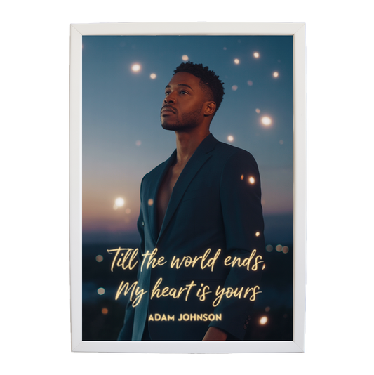 Adam Johnson 'Till The World Ends, My Heart Is Yours' art print #4 — music-inspired wall decor by Music Stag