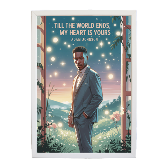 Adam Johnson 'Till The World Ends, My Heart Is Yours' art print #52 — music-inspired wall decor by Music Stag