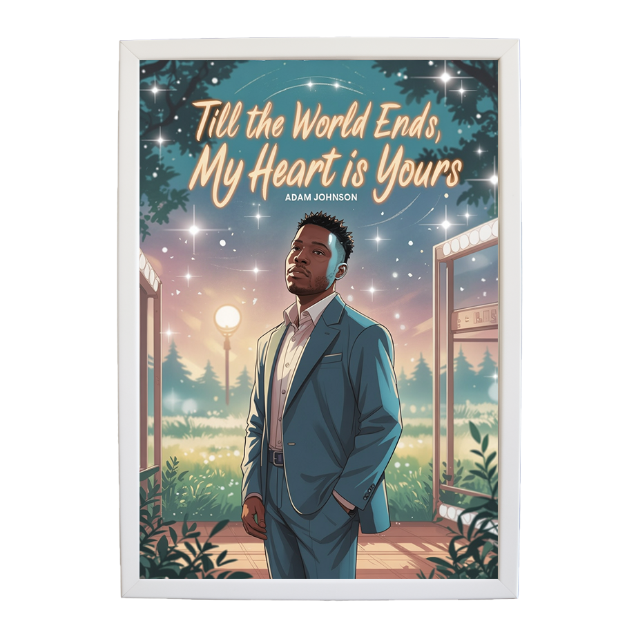 Adam Johnson 'Till The World Ends, My Heart Is Yours' art print #54 — music-inspired wall decor by Music Stag