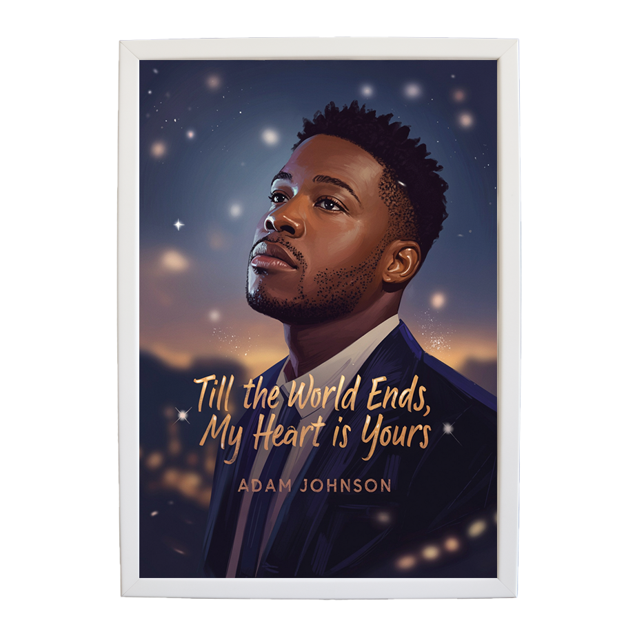 Adam Johnson 'Till The World Ends, My Heart Is Yours' art print #5 — music-inspired wall decor by Music Stag