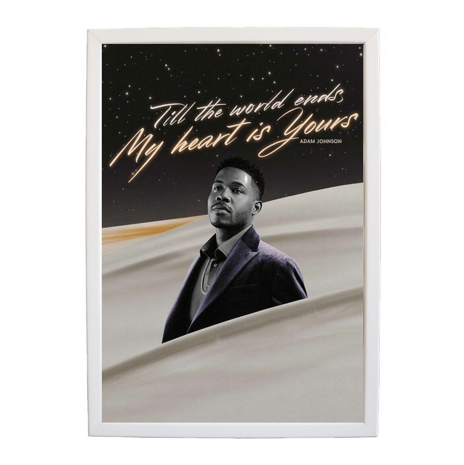 Adam Johnson 'Till The World Ends, My Heart Is Yours' art print #64 — music-inspired wall decor by Music Stag