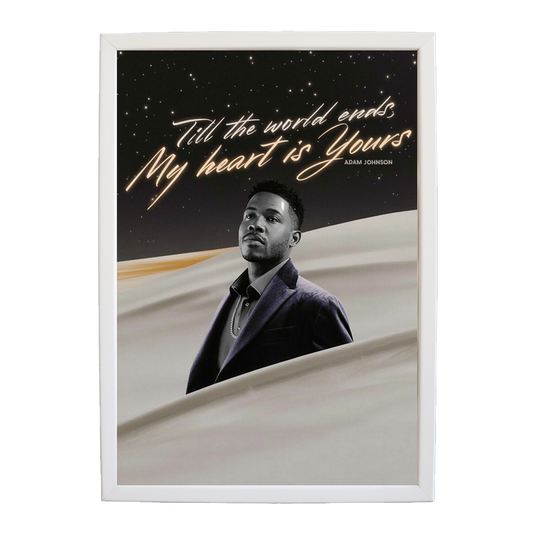 Adam Johnson 'Till The World Ends, My Heart Is Yours' art print #64 — music-inspired wall decor by Music Stag