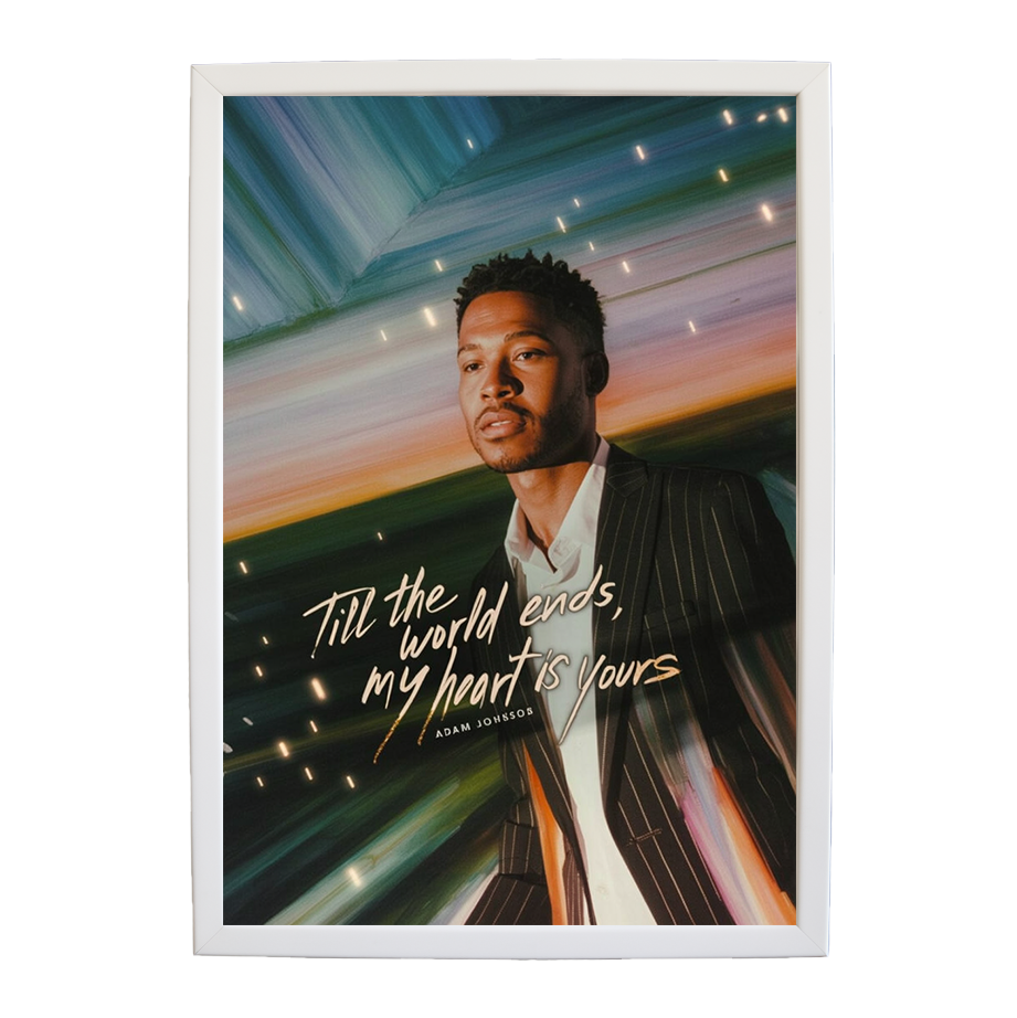 Adam Johnson 'Till The World Ends, My Heart Is Yours' art print #66 — music-inspired wall decor by Music Stag
