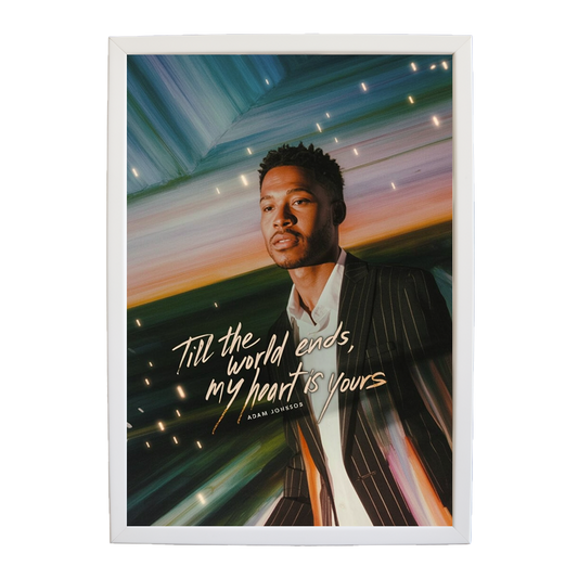 Adam Johnson 'Till The World Ends, My Heart Is Yours' art print #66 — music-inspired wall decor by Music Stag