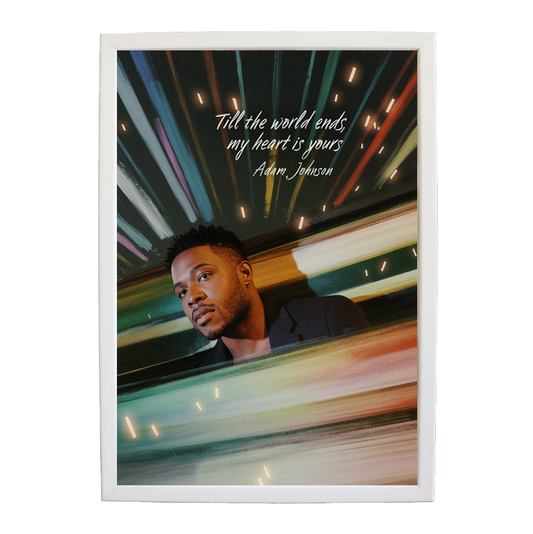 Adam Johnson 'Till The World Ends, My Heart Is Yours' art print #68 — music-inspired wall decor by Music Stag