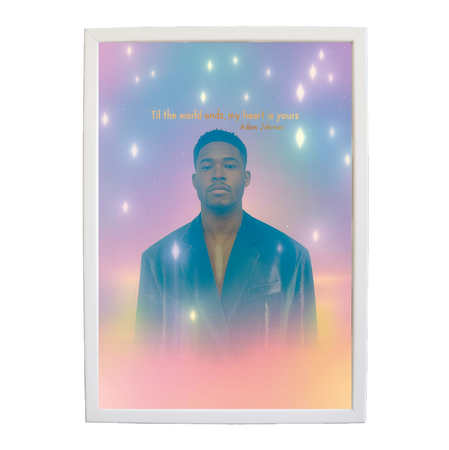 Adam Johnson 'Till The World Ends, My Heart Is Yours' art print #72 — music-inspired wall decor by Music Stag