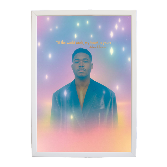 Adam Johnson 'Till The World Ends, My Heart Is Yours' art print #72 — music-inspired wall decor by Music Stag