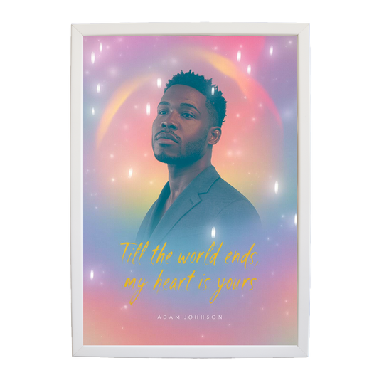 Adam Johnson 'Till The World Ends, My Heart Is Yours' art print #74 — music-inspired wall decor by Music Stag