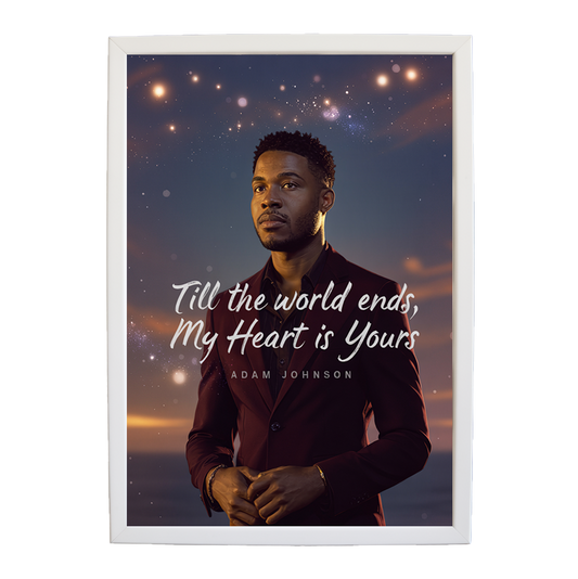 Adam Johnson 'Till The World Ends, My Heart Is Yours' art print #7 — music-inspired wall decor by Music Stag