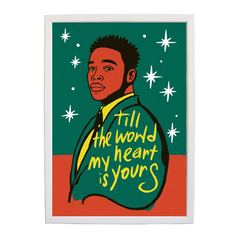 Adam Johnson 'Till The World Ends, My Heart Is Yours' art print #85 — music-inspired wall decor by Music Stag