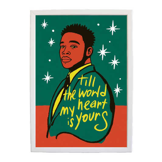 Adam Johnson 'Till The World Ends, My Heart Is Yours' art print #85 — music-inspired wall decor by Music Stag