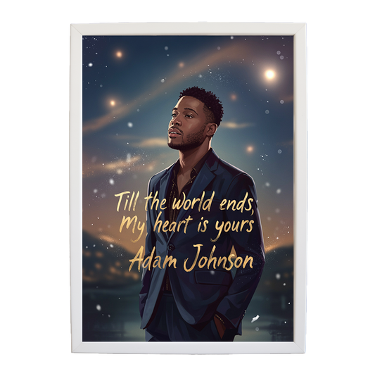 Adam Johnson 'Till The World Ends, My Heart Is Yours' art print #8 — music-inspired wall decor by Music Stag