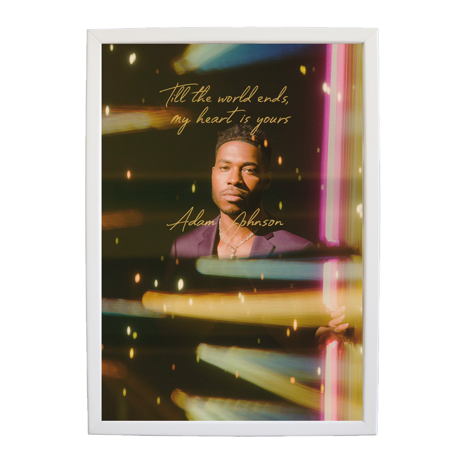 Adam Johnson 'Till The World Ends, My Heart Is Yours' art print #95 — music-inspired wall decor by Music Stag