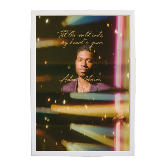 Adam Johnson 'Till The World Ends, My Heart Is Yours' art print #95 — music-inspired wall decor by Music Stag