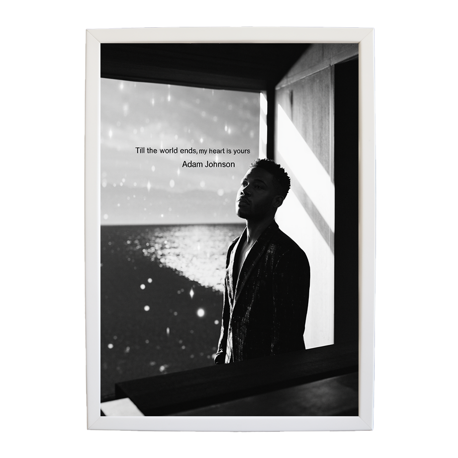 Adam Johnson 'Till The World Ends, My Heart Is Yours' art print #97 — music-inspired wall decor by Music Stag