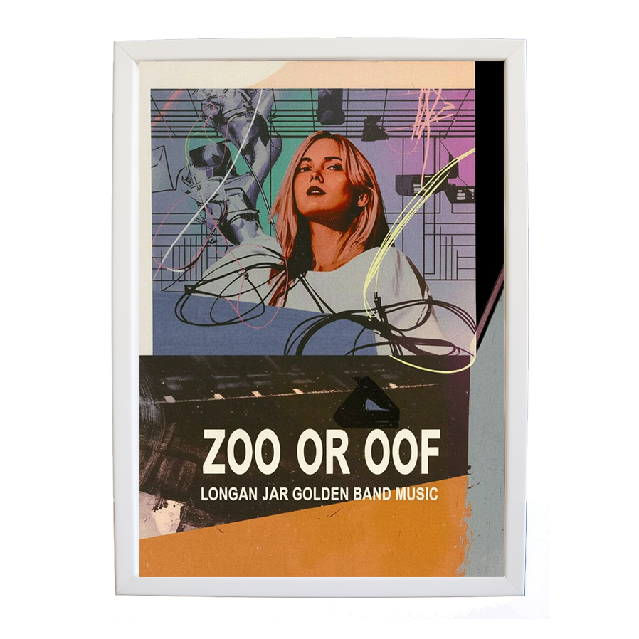 Longan Jar Golden Band Music – Music Canvas Print – wall art print – Zoo or Oof – pulsing EDM, electronic, dance – Music Stag