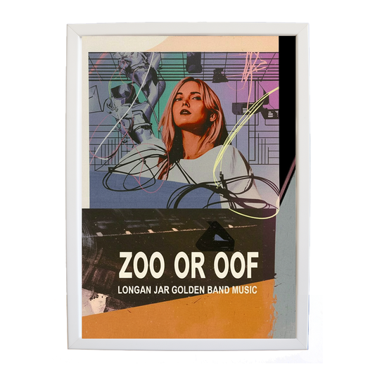 Longan Jar Golden Band Music – Music Canvas Print – wall art print – Zoo or Oof – pulsing EDM, electronic, dance – Music Stag