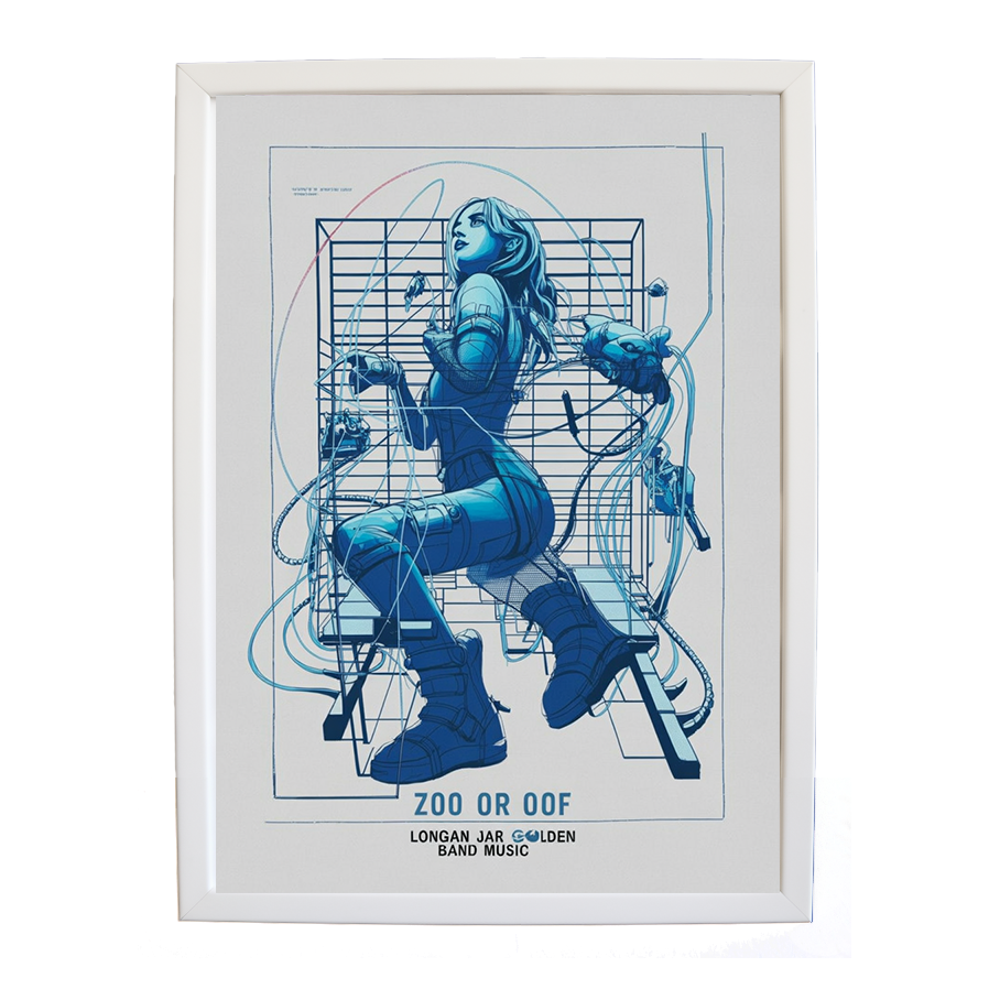 Longan Jar Golden Band Music – Music Culture Poster – wall art print – Zoo or Oof – pulsing EDM, electronic, dance – Music Stag