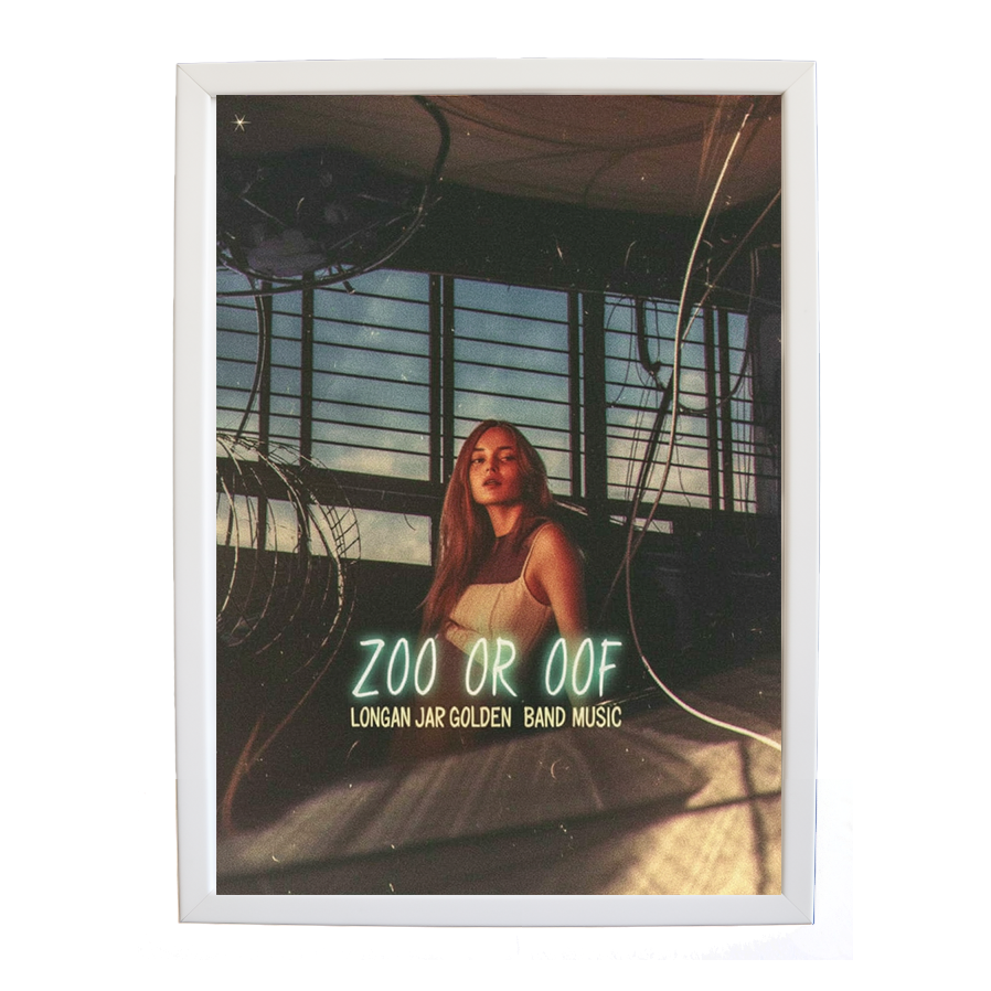 Longan Jar Golden Band Music – Song Inspired Art Print – wall art print – Zoo or Oof – pulsing EDM, electronic, dance – Music Stag