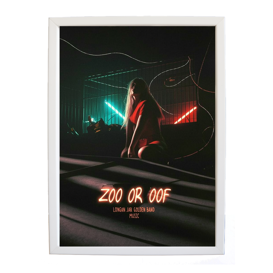 Longan Jar Golden Band Music – Artistic Music Wall Decor – wall art print – Zoo or Oof – pulsing EDM, electronic, dance – Music Stag