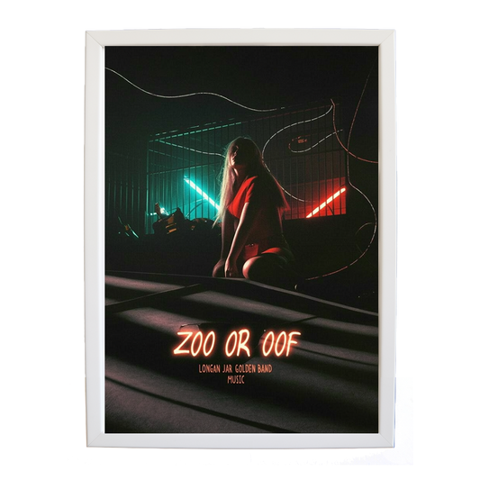 Longan Jar Golden Band Music – Artistic Music Wall Decor – wall art print – Zoo or Oof – pulsing EDM, electronic, dance – Music Stag