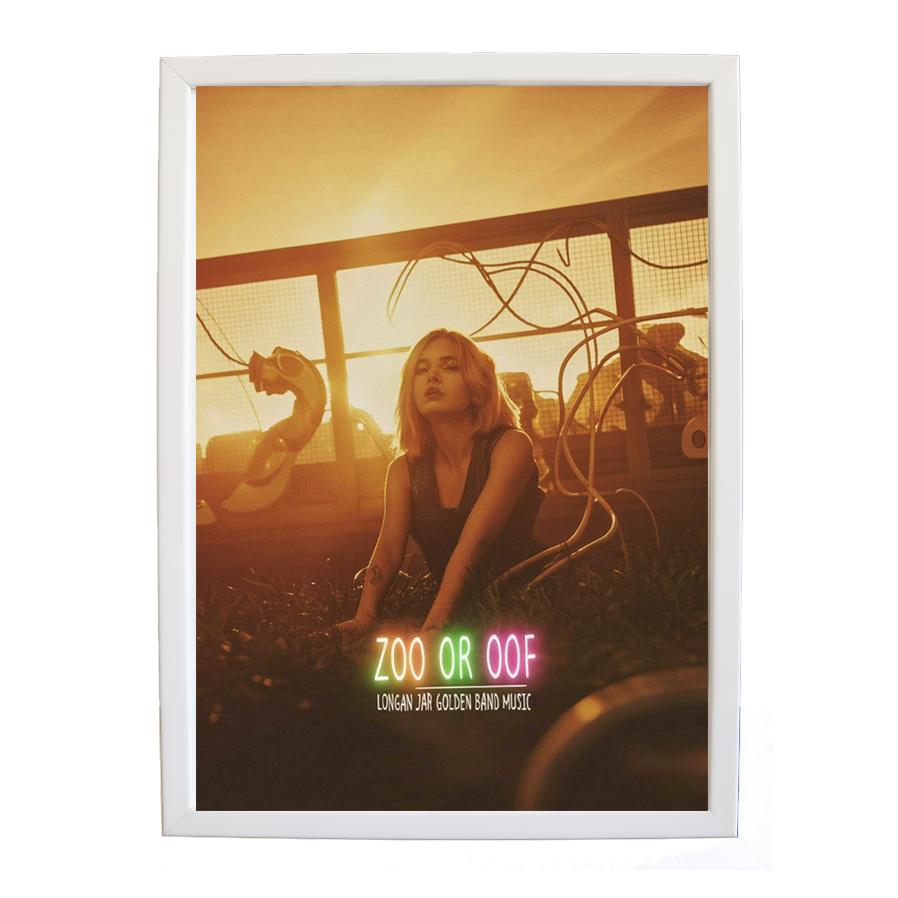 Longan Jar Golden Band Music – Sound Inspired Wall Print – wall art print – Zoo or Oof – pulsing EDM, electronic, dance – Music Stag