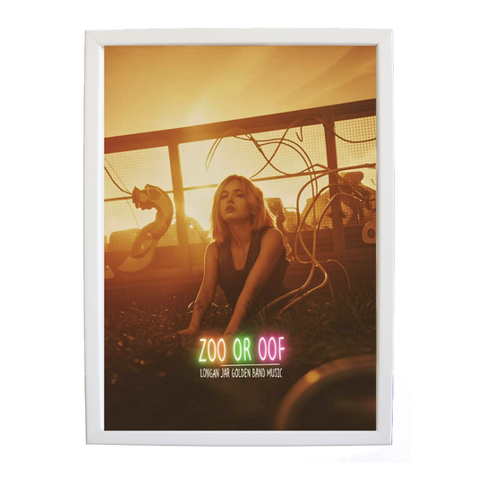 Longan Jar Golden Band Music – Sound Inspired Wall Print – wall art print – Zoo or Oof – pulsing EDM, electronic, dance – Music Stag