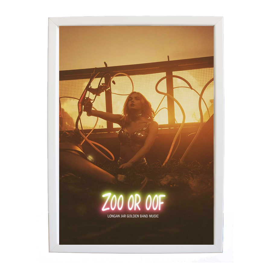 Longan Jar Golden Band Music – Song Inspired Art Print – wall art print – Zoo or Oof – pulsing EDM, electronic, dance – Music Stag