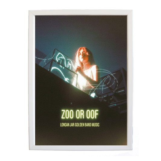 Longan Jar Golden Band Music – Music Illustration Print – wall art print – Zoo or Oof – pulsing EDM, electronic, dance – Music Stag