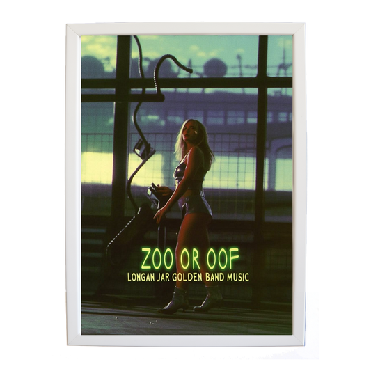 Longan Jar Golden Band Music – Art Music Print – wall art print – Zoo or Oof – pulsing EDM, electronic, dance – Music Stag