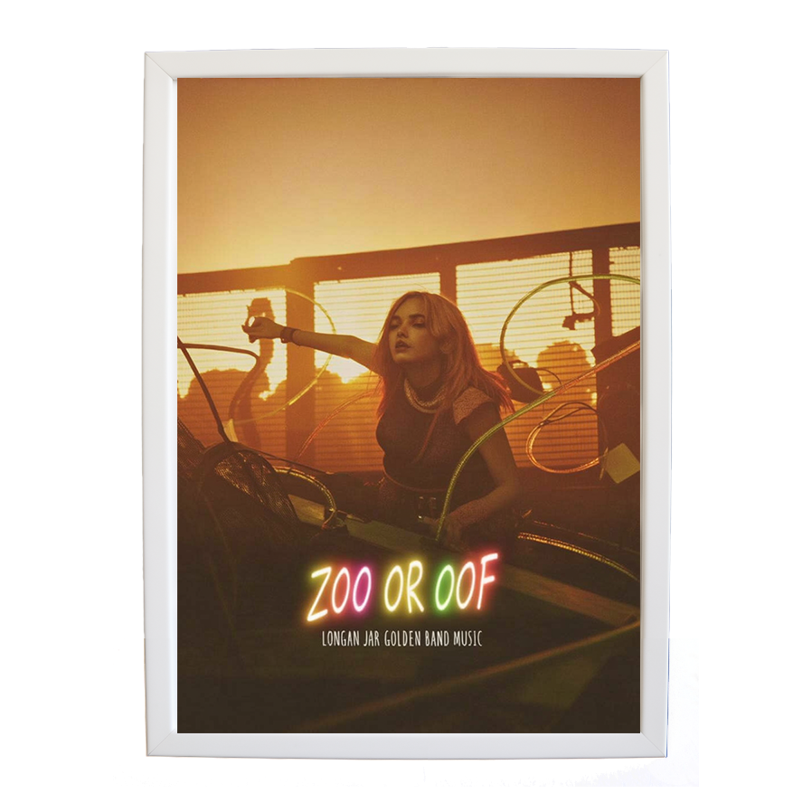 Longan Jar Golden Band Music – Song Inspired Art Print – wall art print – Zoo or Oof – pulsing EDM, electronic, dance – Music Stag