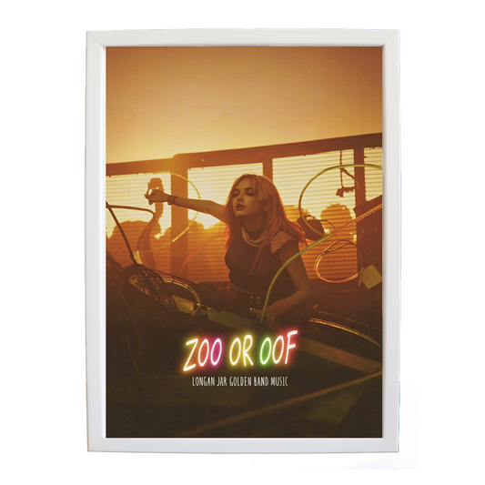 Longan Jar Golden Band Music – Song Inspired Art Print – wall art print – Zoo or Oof – pulsing EDM, electronic, dance – Music Stag