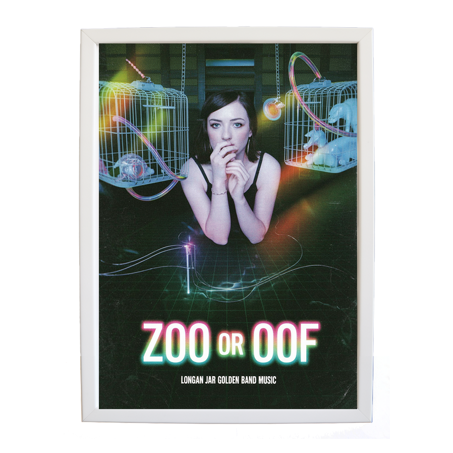 Longan Jar Golden Band Music – Sound Inspired Wall Print – wall art print – Zoo or Oof – pulsing EDM, electronic, dance – Music Stag