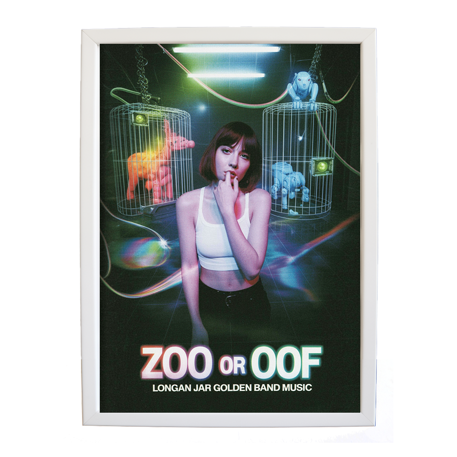 Longan Jar Golden Band Music – Classic Music Poster – wall art print – Zoo or Oof – pulsing EDM, electronic, dance – Music Stag