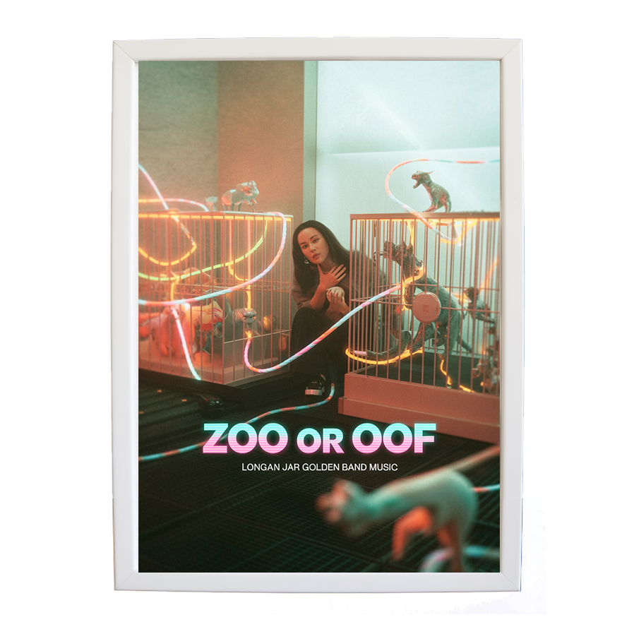 Longan Jar Golden Band Music – Vintage Music Poster – wall art print – Zoo or Oof – pulsing EDM, electronic, dance – Music Stag