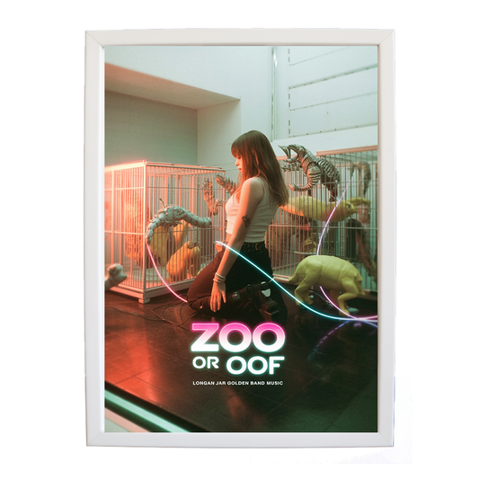 Longan Jar Golden Band Music – Soundwave Wall Print – wall art print – Zoo or Oof – pulsing EDM, electronic, dance – Music Stag