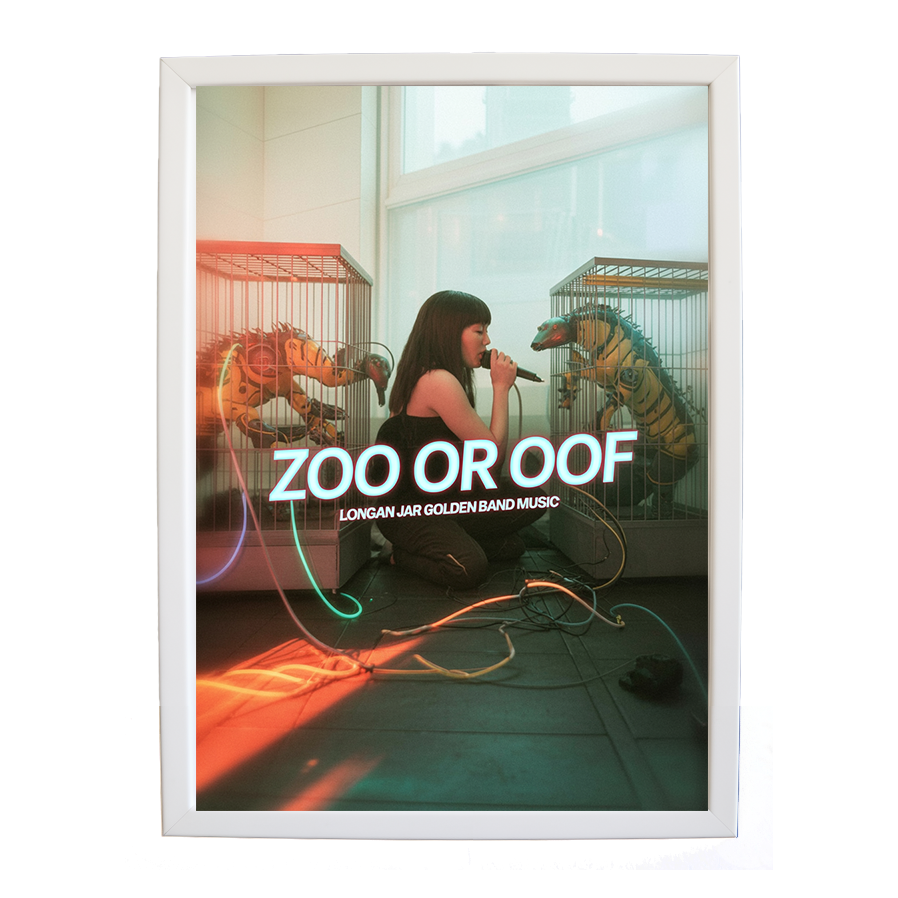 Longan Jar Golden Band Music – Home Music Decor Print – wall art print – Zoo or Oof – pulsing EDM, electronic, dance – Music Stag