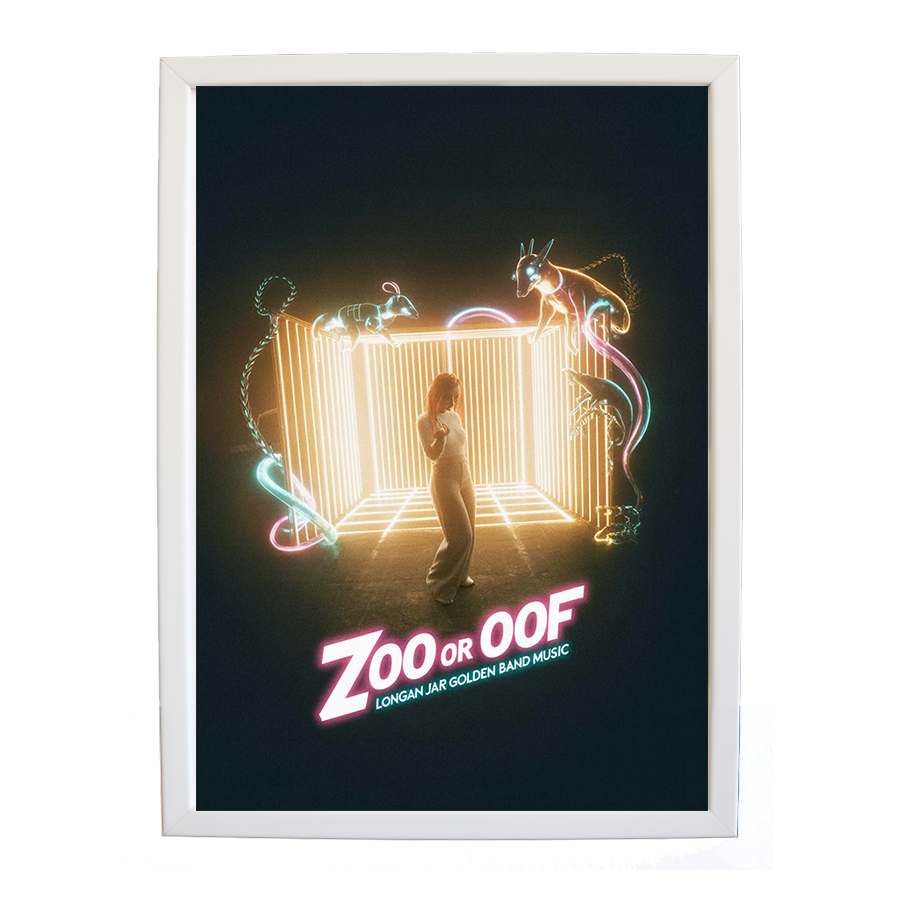 Longan Jar Golden Band Music – Wall Art Print – wall art print – Zoo or Oof – pulsing EDM, electronic, dance – Music Stag