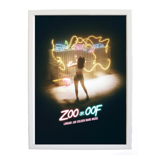 Longan Jar Golden Band Music – Music Illustration Print – wall art print – Zoo or Oof – pulsing EDM, electronic, dance – Music Stag