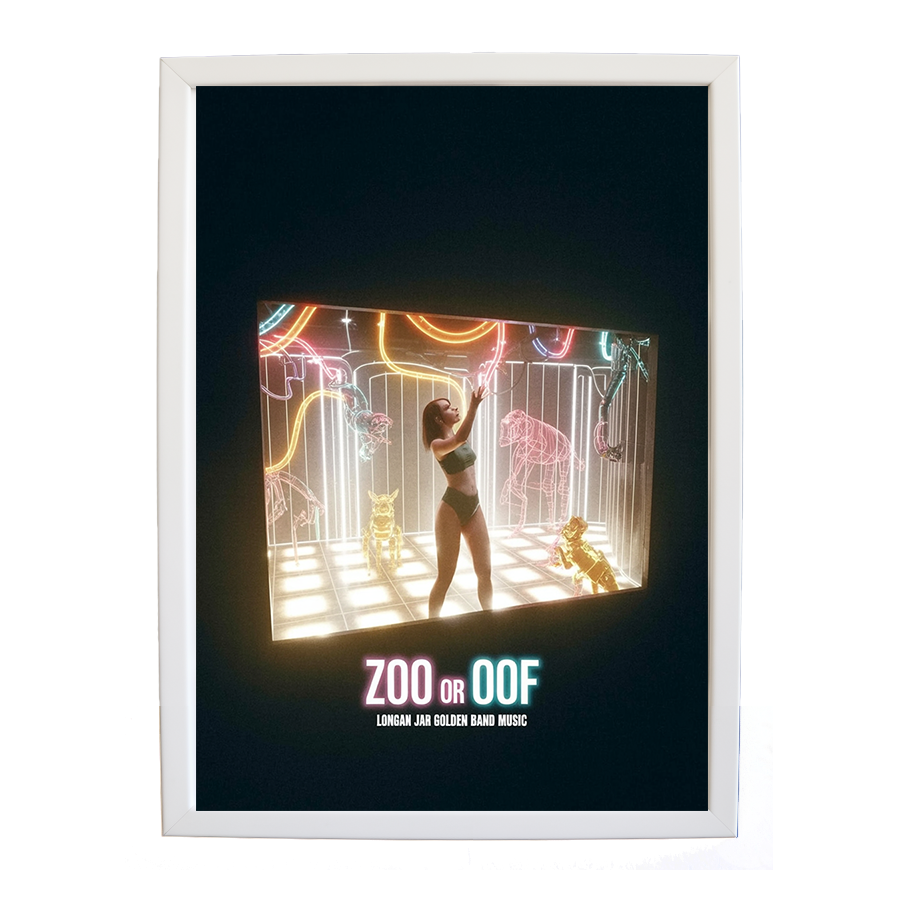 Longan Jar Golden Band Music – Creative Music Art Poster – wall art print – Zoo or Oof – pulsing EDM, electronic, dance – Music Stag