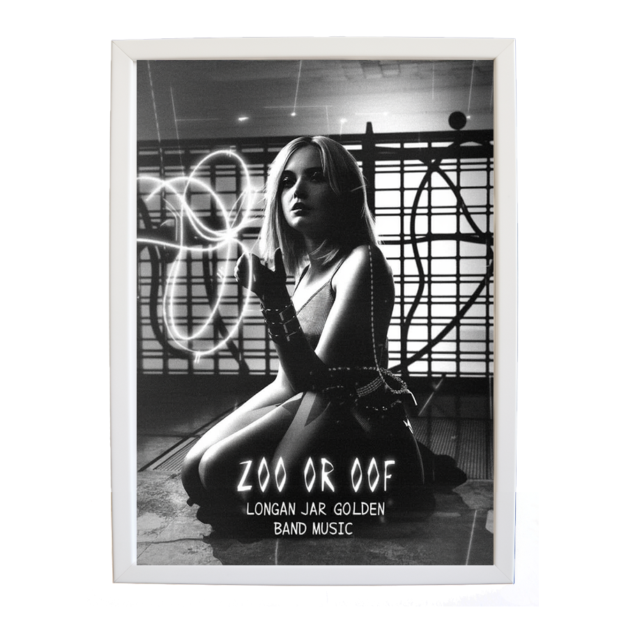 Longan Jar Golden Band Music – Minimalist Music Poster – wall art print – Zoo or Oof – pulsing EDM, electronic, dance – Music Stag