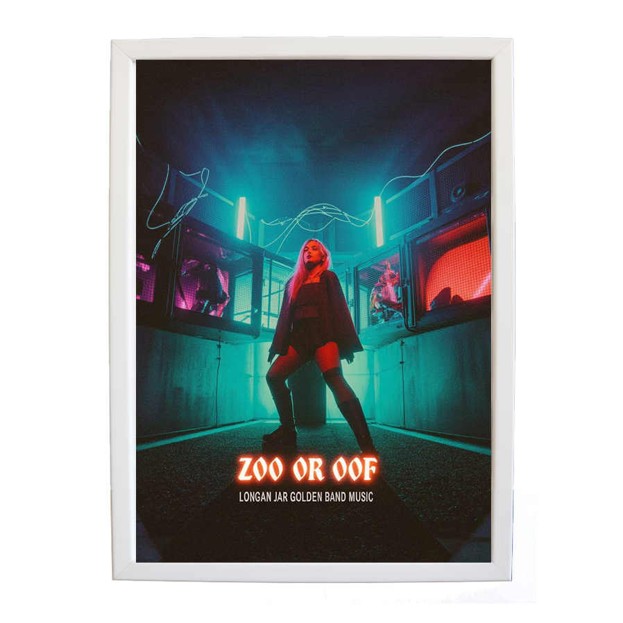 Longan Jar Golden Band Music – Song Wall Art Print – wall art print – Zoo or Oof – pulsing EDM, electronic, dance – Music Stag