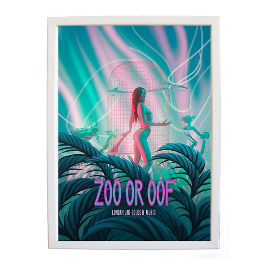 Longan Jar Golden Band Music – Classic Music Poster – wall art print – Zoo or Oof – pulsing EDM, electronic, dance – Music Stag