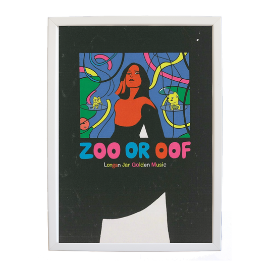 Longan Jar Golden Band Music – Artistic Music Wall Decor – wall art print – Zoo or Oof – pulsing EDM, electronic, dance – Music Stag