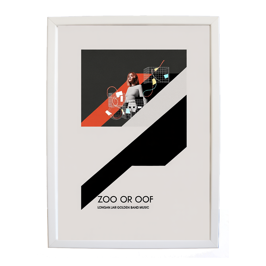 Longan Jar Golden Band Music – Music Decor Print – wall art print – Zoo or Oof – pulsing EDM, electronic, dance – Music Stag