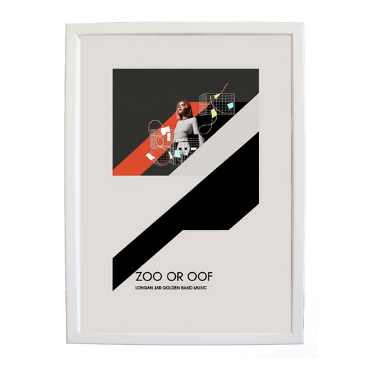 Longan Jar Golden Band Music – Music Decor Print – wall art print – Zoo or Oof – pulsing EDM, electronic, dance – Music Stag