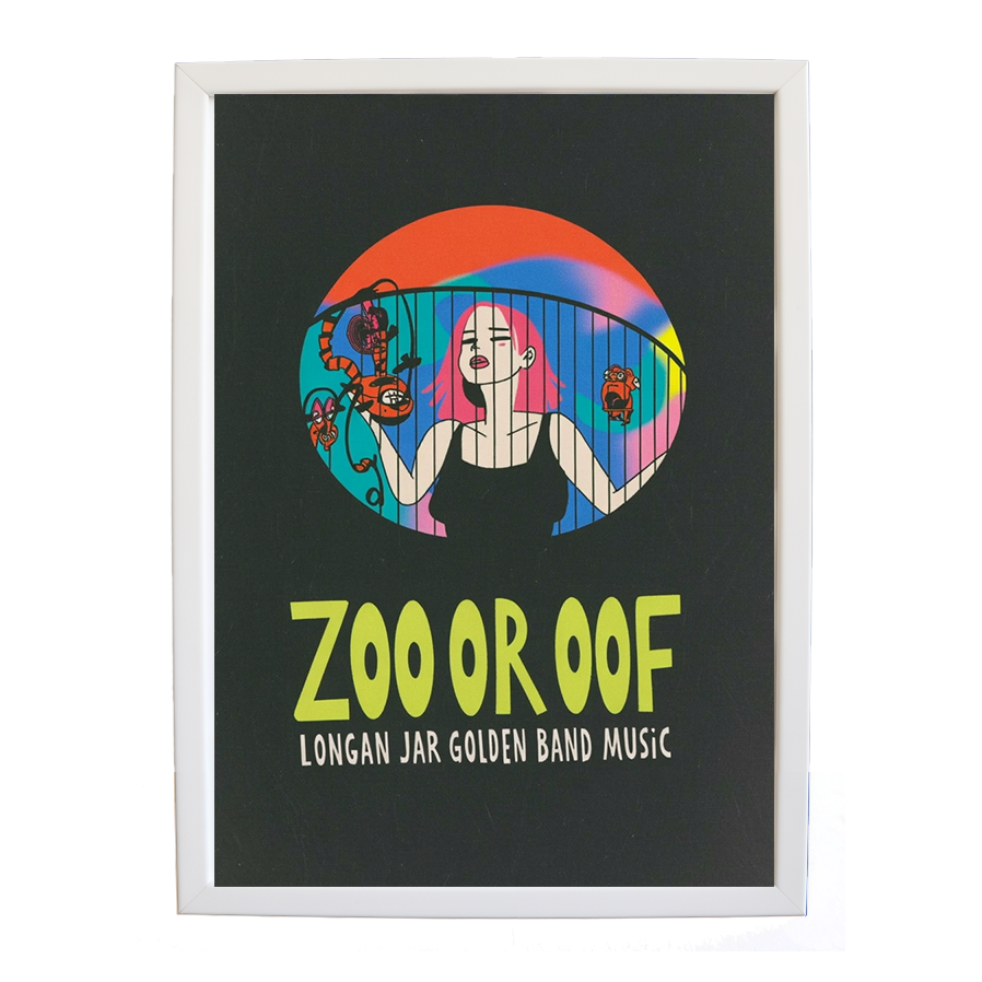 Longan Jar Golden Band Music – Music Culture Poster – wall art print – Zoo or Oof – pulsing EDM, electronic, dance – Music Stag