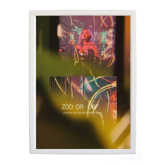 Longan Jar Golden Band Music – Contemporary Music Wall Art – wall art print – Zoo or Oof – pulsing EDM, electronic, dance – Music Stag